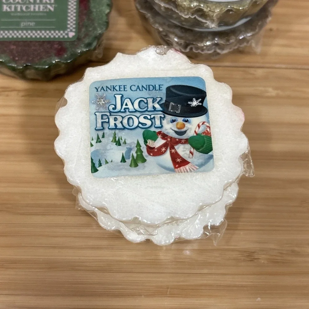 New Yankee Candle 6 Lot Mistletoe Jack Frost Pine scented Tarts Wax Melts